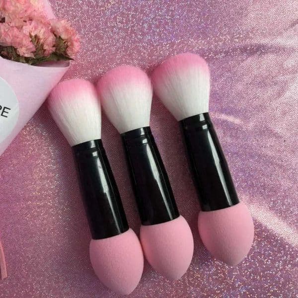 Professional double-sided powder blusher brush Womens makeup sponge image Makeup powder puff pen Makeup basic powder blusher brush W241113