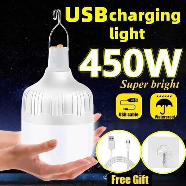 1/2/5/8pcs High Power LED Light Charging Emergency Lamp Outdoor Portable Lanterns BBQ Camping lamp Search Light Emergency BulbLX241113