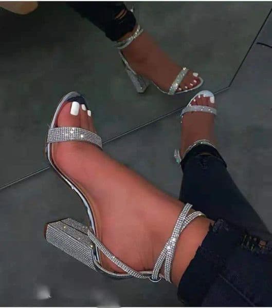 2025 NEW Women Heel Rhie Sexy Transparent High Heels Sandals Female New Summer Party Dress Shoes Ladies Pumps Plus Size ff s