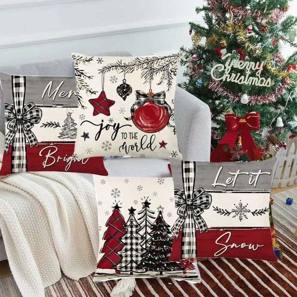 New Years Gift Linen Christmas Tree Cover Christmas Tree Cover Decorative Sofa Box M241113