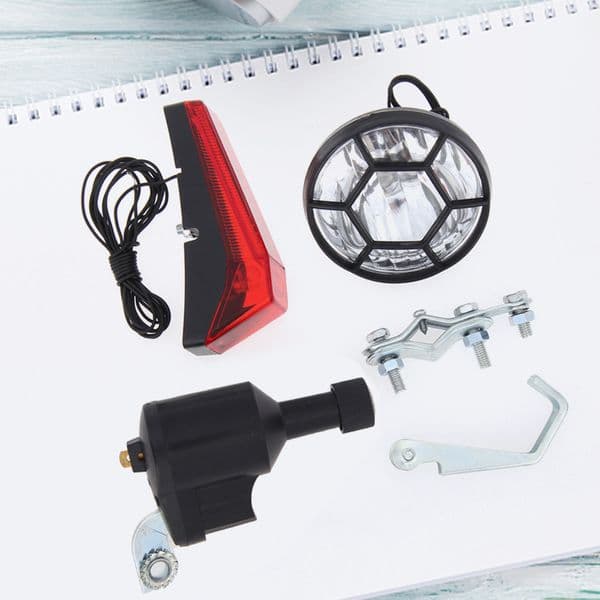 Bike Light No Batteries Needed Bike Retro Classic Cycling Dynamo Lights Universal Rear Safety Lamp Bike Decoration/Acessories