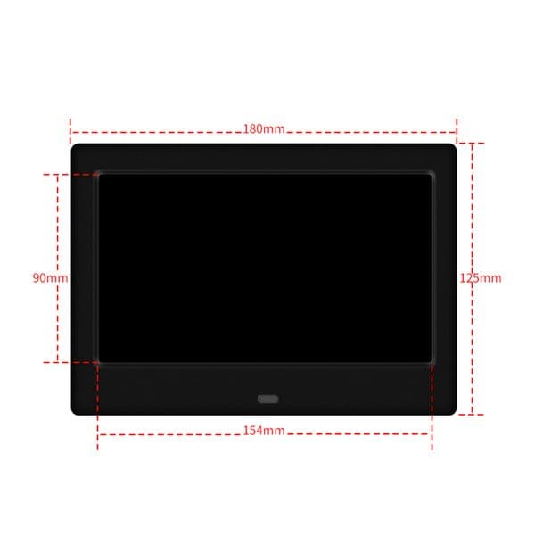 7inch HD LED Digital Photo Frame Music Photo Video Player Support USB/MMC/SD/MS Card 800*480 MP3 MP4 Movie Player for Friends