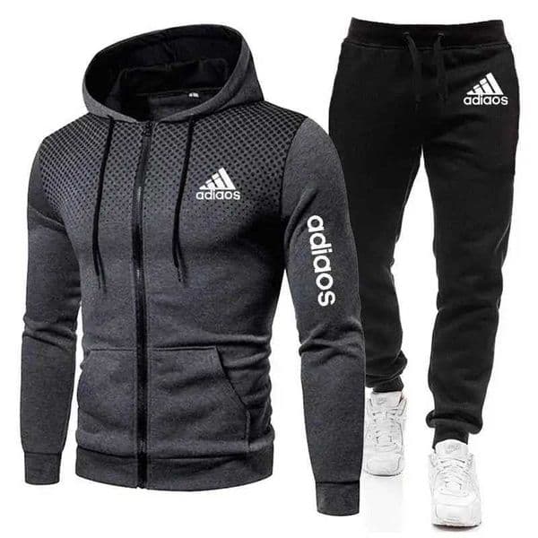 Men's Tracksuits 2025 new Mens Sportswear Fitness Suit Zippered Running Sports Hoodie Sty Fashionab H241112