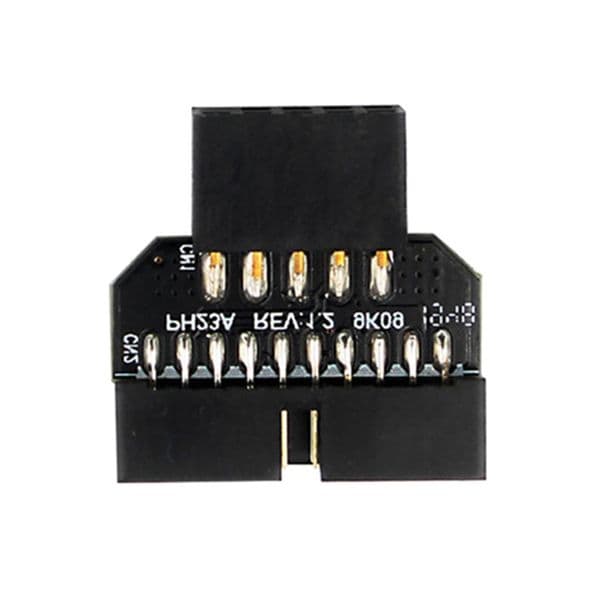 USB 2.0 9-Pin to USB 3.0 20-Pin Adapter for Mainboard Motherboard Front Panel Connector Converter Computer Accessories