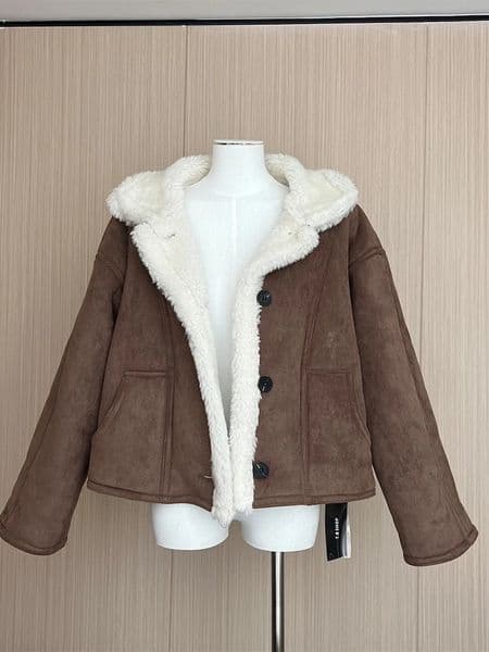 Womens Brown Faux Fur Coat Warm Fashion Coat Harajuku Retro Loose Turtle Collar Plush Teddy Coat 2000s Winter Clothing 241112
