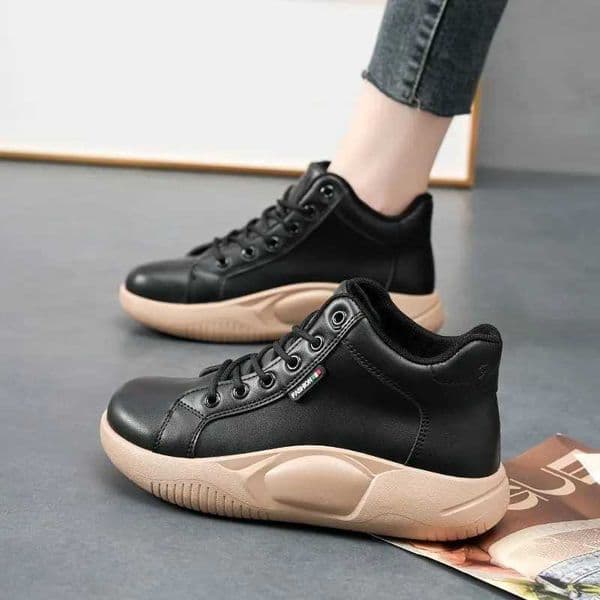 High Quality New Top Sports Shoe Platform Warm Ankle Boots Flat Casual Fi Warm Vcanize Cott Shoes Black Unprinted Good Product Zapatos T241113