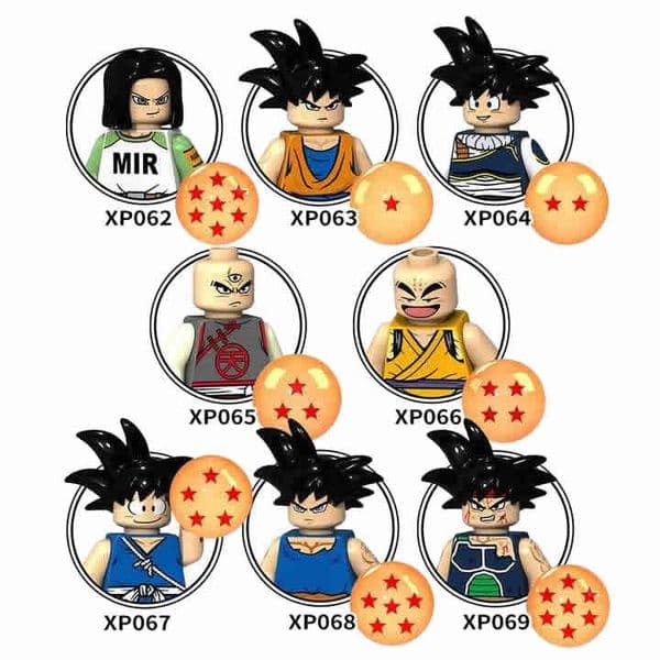 brick Build Block Set KT Kt1007 Kt1009 Kt1011 Dragon Goku DBZ Building Blocks Mini Action Figures DIY Bricks Kids Educational Toys
