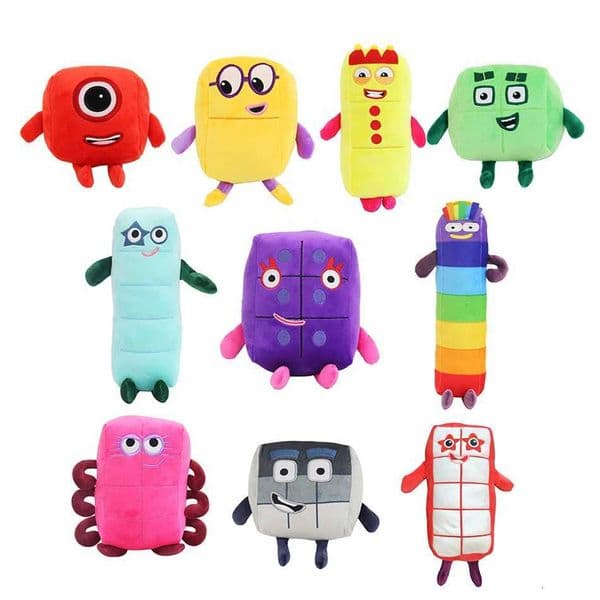 2026 New Dolls Numberblocks Plush 14--30Cm Cartoon Peripheral Throw Pillow Soft Kawaii Doll Stuffed Toy Decoration Christmas Present Gifts Z241114 Designer
