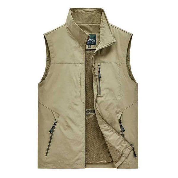 Mens Vests Mens Jacket Sleeveless Vest Spring Summer Autumn Casual Travels Hiking Work Vest Multi-pockets Vest Waistcoat LX241114