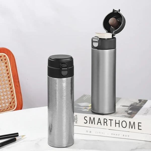 Cup Inner and Outer Pure Bouncing Insulation Cup One click Open Portable Simple Car Tea Cup Gift Box 241113