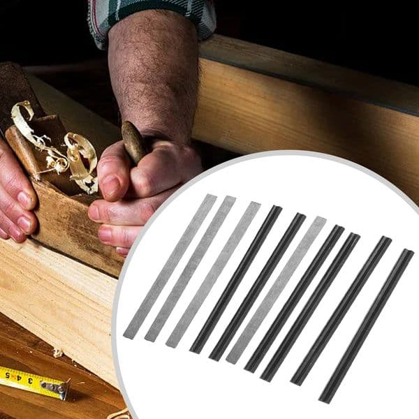 10Pcs Electric Planer Blade 82*5.5*1.2mm Blades Manganese Steel For Cutting Soft Hard Ply-Wood Board Woodworking Tools Parts