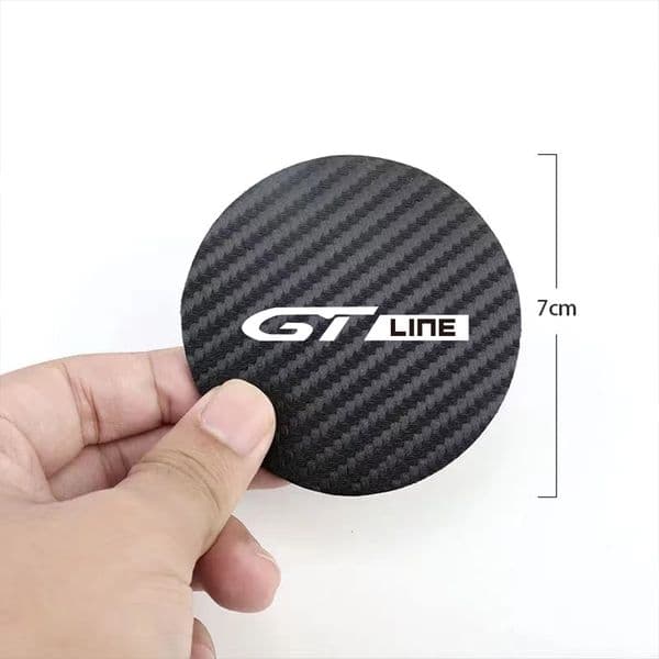 2Pcs Car Water Coaster Anti-slip Pad Auto Accessories For Peugeot GT GTline 3008 308 T9 208 508 2008 Rifter 5008 207 206 408 108