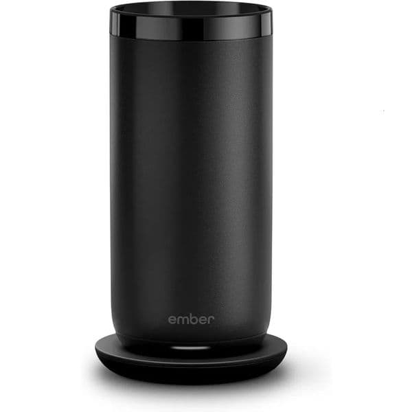 Ember Tumbler temperature controlled travel mug stainless steel application controlled heated coffee mug battery life of 3 hours black 241114