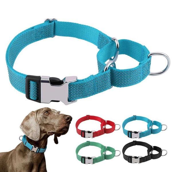 Nylon Reflective Dog Collar Adjustable Anti-Punch Collars for Small Medium Large Dogs Walking TrainingXJ241114