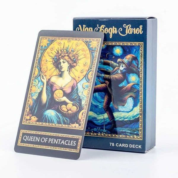 Van Gogh Tarot 78 Card Board Game Illustration Partition Smart Oracle Card Party Desktop Toys Entertainment Leisure W241114