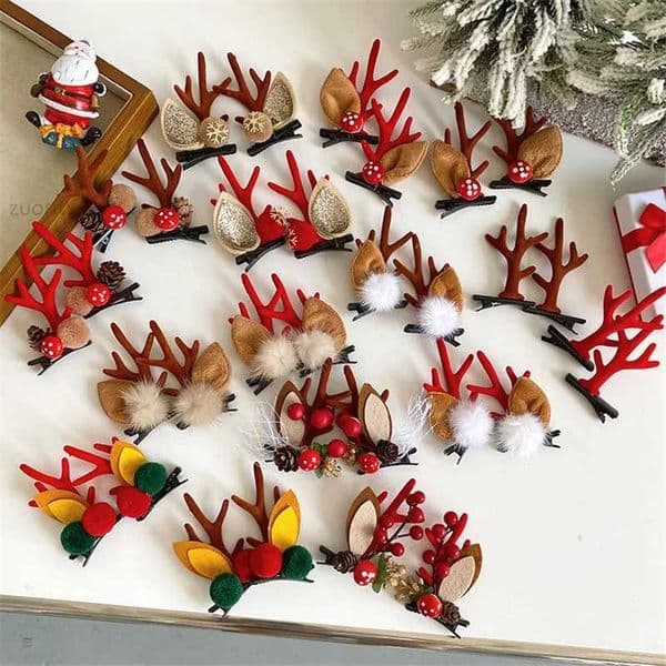 2 pieces/set of cute Christmas ant baby hair clips childrens hair clips childrens hair clips W241113