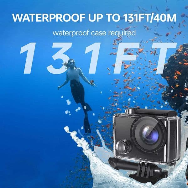 Hot Sale Haida Ultra HD 5K Action Camera 30FPS WiFi 2.0-inch 170D Waterproof Helmet Video Recording Go Sports Camera Pro T241104
