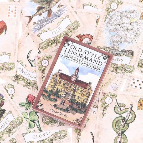 Old style Lenormand Oracle Card Tarot Party Prophecy Split Board Game W241114