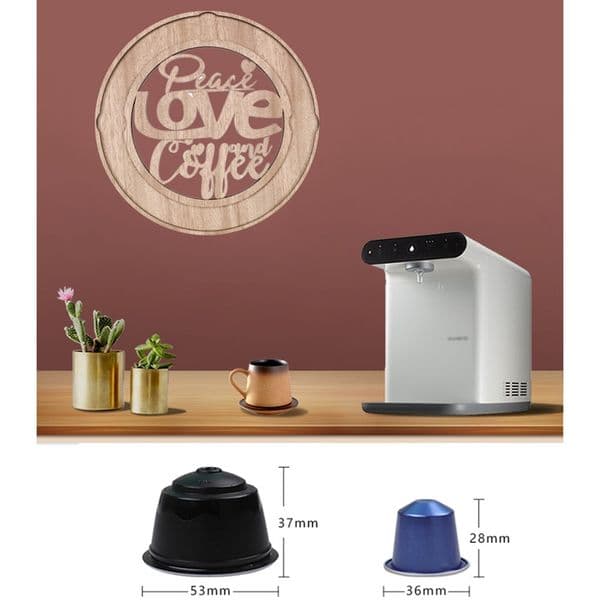 Wooden Coffee Capsule Holder,Retro Coffee Pod Rack,Wall-Mounted Coffee Capsule Dispensing Tower Stand
