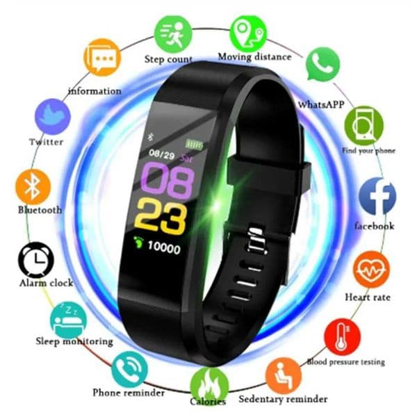 New Arrival Home>Products>Bracelets>Blood Pressure Smart Band Fitness Tracker Smartband CPAtible Wristband Z241114