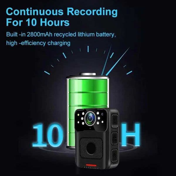 Hot Sale Waterproof Human Camera 1080P File Encryption Infrared Night Vision Camera Human Camera Sports DV Law Enforcement DVR Video Recorder T241104