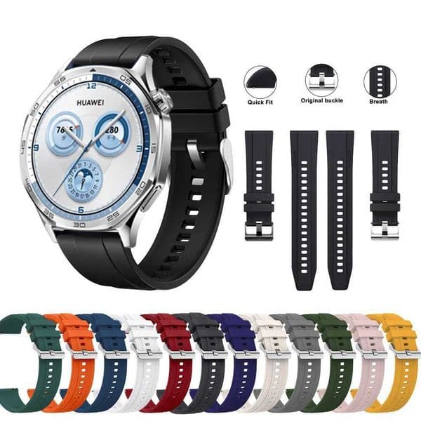 New Arrival Wah GT 5 46mm/GT5 Pro 46mm/GT4 46mm/mate mm silicone sports strap Wah GT 5 46mm official mens strap Z241115