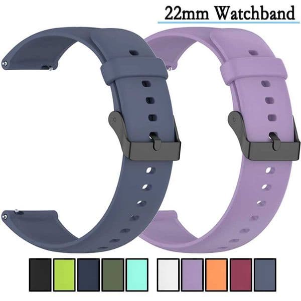 Suitable for Wah GT4/3/2 46mm silicone Wahband with black buckle M241115