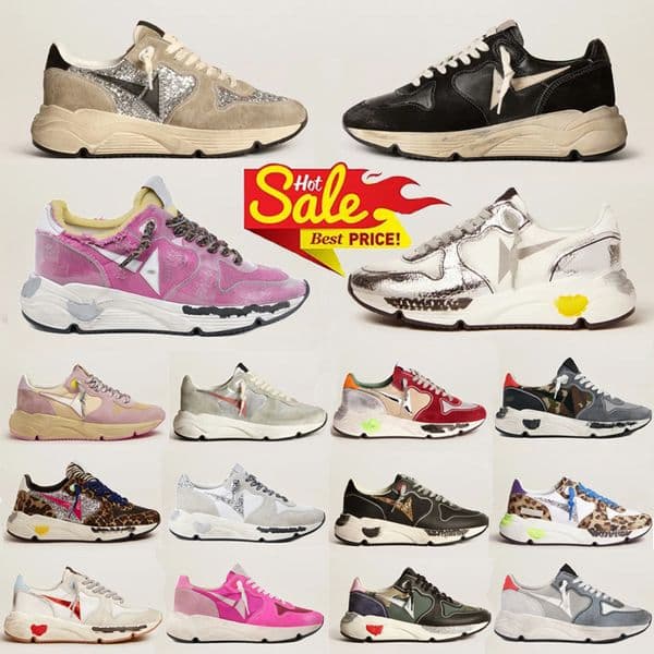 Designer Sneaker Running Sole Italy Brand Sneakers Classic White Do-old Sequin Dirty Designer Golden Man Women Trainers Hiking Shoes