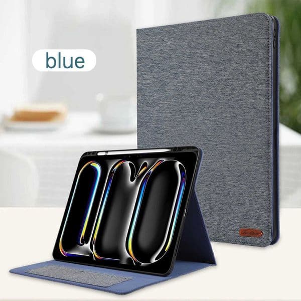 New Arrival IPad Pro 11 2024 M4 A2837 A3006 Soft TPU Leather Protective Case with Pen Slot Z241115