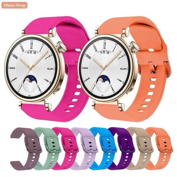 18mm universal silicone tape for Wah Gt4 41mm color buckle tape for Gt4 M241115