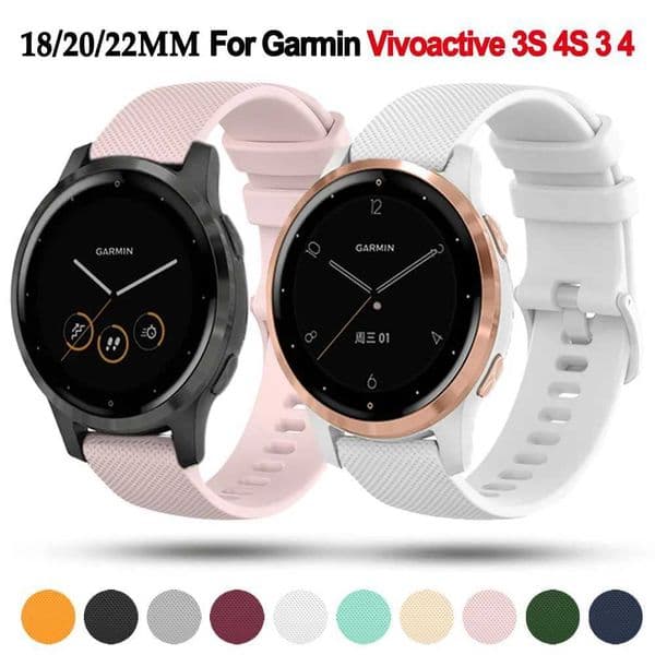 Used for Gin Active 4S 3S 4 3 Venu 2S 2 Plus Wah Band Forerunner 245 645 255 Silicone Bracelet M241115