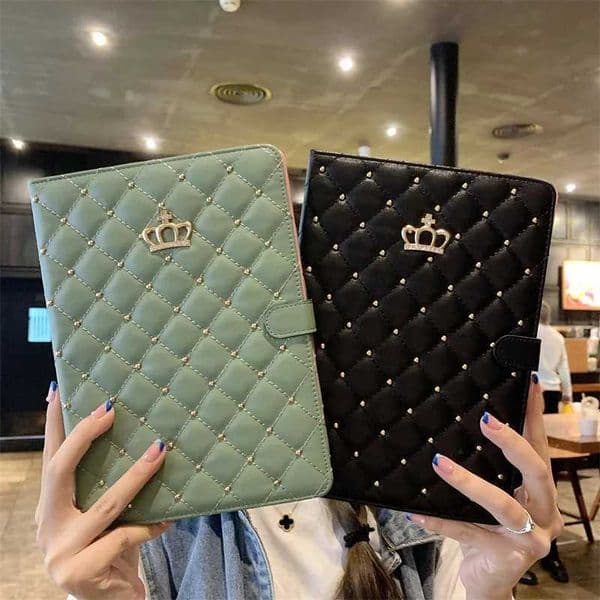 New Arrival Funding Case for iPad Air 4 5 10.9 Smart Cover iPad Air 11 Pro 11 10.2 7th 8th 9th 2 1 9.7 10.5 Mini 7 6 Lambskin Stand Coque Z241115