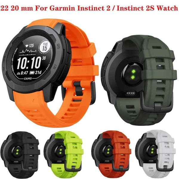 New Arrival 20mm silicone wristband for Gin Instinct 2 replacement bracelet for Gin Instinct 2S Wahbands Z241115