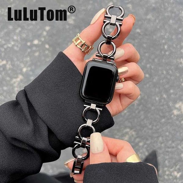 Wah Uitra 8 7 49mm 45mm 44mm Fashion Circle Chain Wah with iWah Series 6 5 SE 4 3 42mm 40mm 38mm M241115