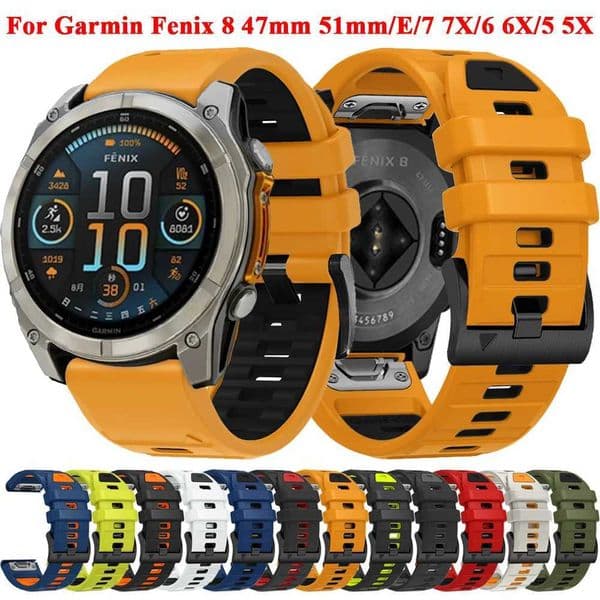 New Arrival Silicone Wah Bands 26mm Gin Fenix Quick Release Band 8 51mm 47mm 7 7X Pro 6 6X 5 5X Plus Bracelet Correa Wahband Z241115