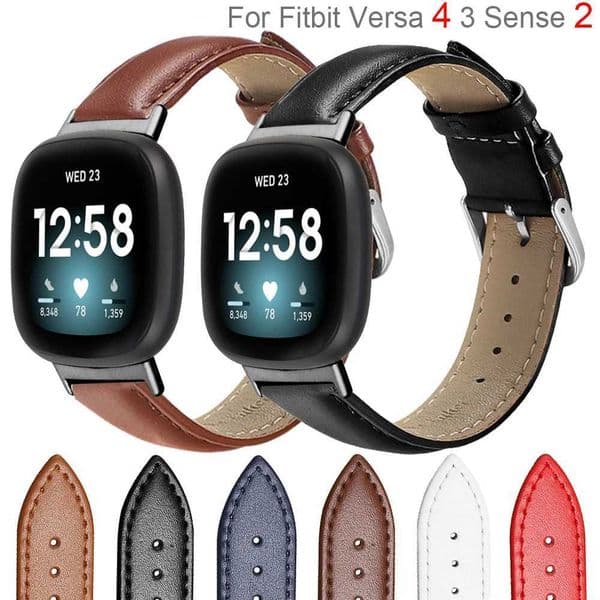 New leather strap Versa 4 3 Wen Hua bracelet strap Sense 2 replacement ring M241115