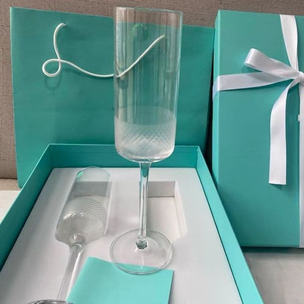 Pair Goblet Glasses Wedding Household Gifts Accompaniment 12316 Designer Red Wine 2-Pcs Champagne Set