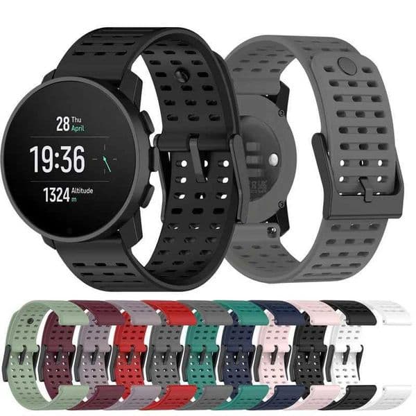New Arrival Vertical replacement of mm Wahband strap with silicone bracelet for Suunto9 peak pro/Suunto5 peak Smartwah Correa Z241115