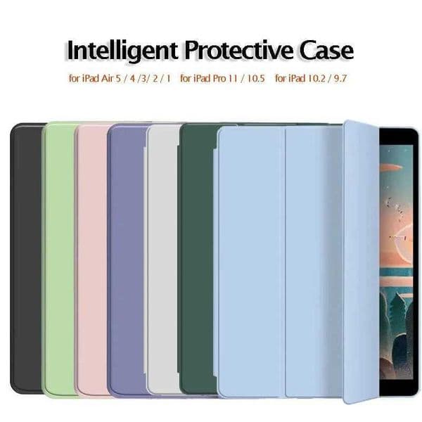 New Arrival Foldable TPU case for iPad Air 5 4 Pro 11 10.5 cover suitable for iPad 9 8 10.2 6th generation 20 10th generation Air 3 Pro 10.5 smart case Z241115