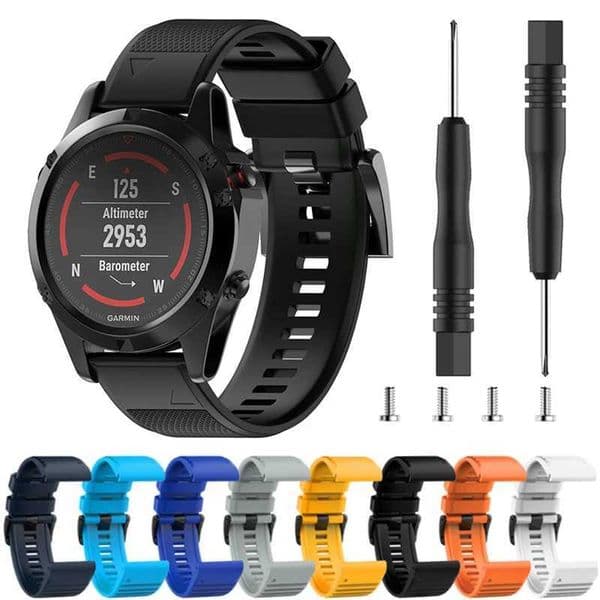 20mm mm 26mm silicone outdoor sports strap for Gin Fenix 7 7X 7S 6X 6S 5X 5S Pro MK1 replacement strap M241115