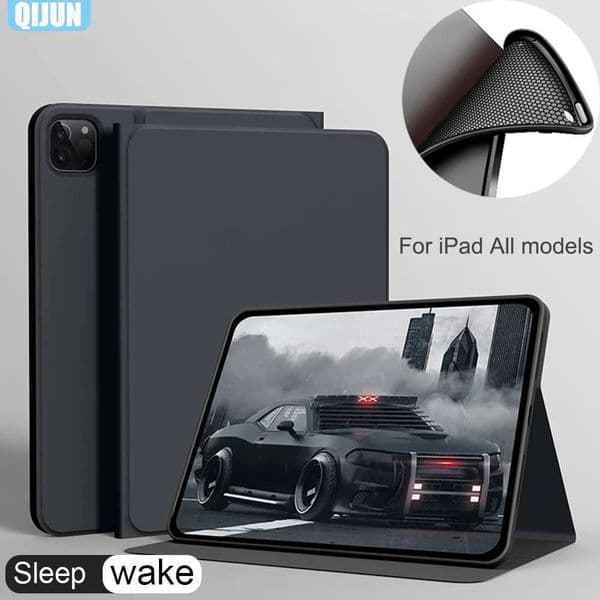 New Arrival 2021 9th generation iPad 10.2 smartphone case with skin friendly fabric protective cover adjustable bracket fundas A2602 A2604 Z241115
