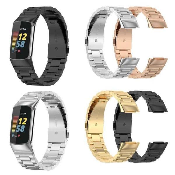 Metal stainless steel strap for charging 6 straps with Wahband metal adjustable wristband bracelet 6 straps for charging M241115