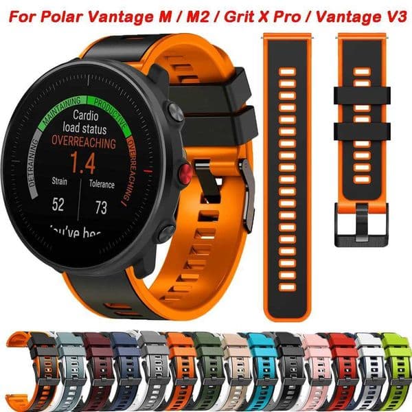 New Arrival Sports Silicone MM Strap for Polar Emperor M M2 Strap for Polar Emperor V3/Grit X Pro Strap Replacement Bracelet Strap Z241115