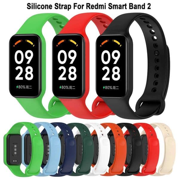 New Arrival Silicone strap with 8 active straps sports strap wristband Mi smart strap 2 wave strap correa Z241115