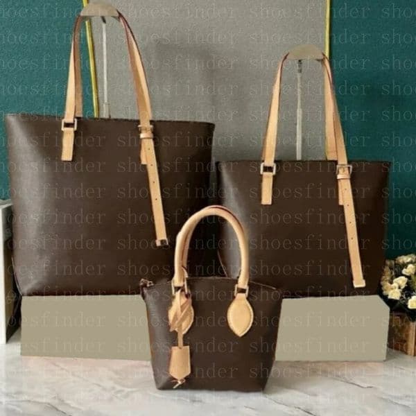 3sizes Designer Classic Piano handbagWomen ladies Large capacity Shopping bags Purse Fashion luxury flower Shoulder Bags canvas Real leather Tote bags without box