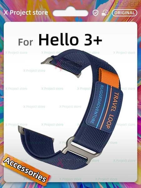 New Arrival Suitable for Hello Wah 3 Plus Smart Wah JS Hello 3 Plus HK tra ONE Smartwah nylon strap sports mens text bracelet Z241115