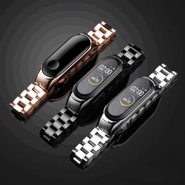 New Arrival Mi Band 7 6 5 4 3 NFC Stainless Steel Smart Bracelet Wahband Replacement with Mi Band 4 5 6 7 Z241115