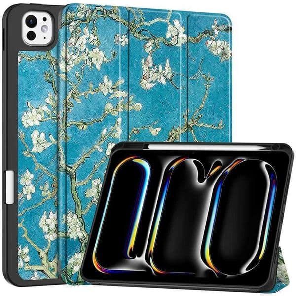 New Arrival Suitable for iPad Pro 11 2024 phone case with pencil holder folding stand magnetic smart cover Funda suitable for iPad Air 11 inch 2024 M2 tablet ca Z241115