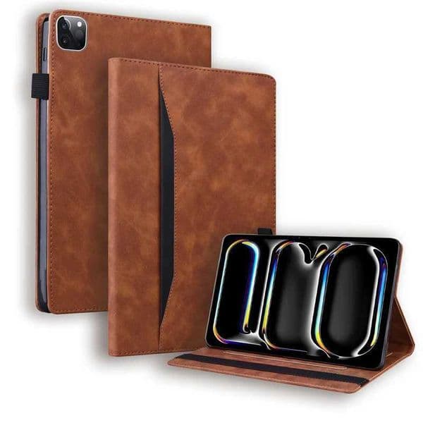 Funda for iPad Air 13 inch case M2 2024 business style Flio flip wallet card holder cover suitable for iPad Air 13 2024 tablet case Coque M241115
