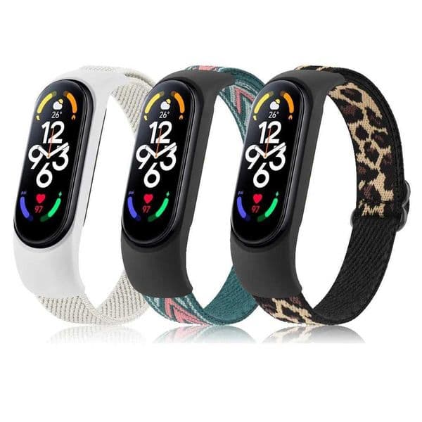 New Arrival Nilon Elastic Strap For Mi Band 7 6 5 4 3 Bracelet Adjustable Sports Strap For Miband 7 6 5 4 3 Wahband Z241115